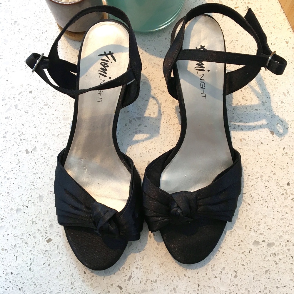 Black Strappy Heels